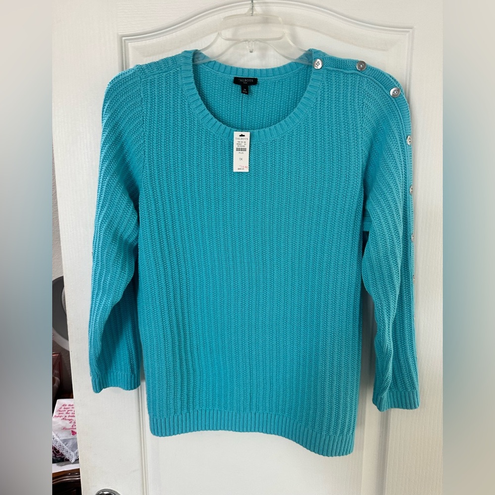 Talbots plus size cotton sweater size 1X